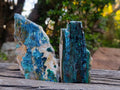 Polished One Side Shattuckite Slices x 12 From Kaokoveld, Namibia - Toprock Gemstones and Minerals 