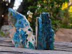 Polished One Side Shattuckite Slices x 12 From Kaokoveld, Namibia - Toprock Gemstones and Minerals 
