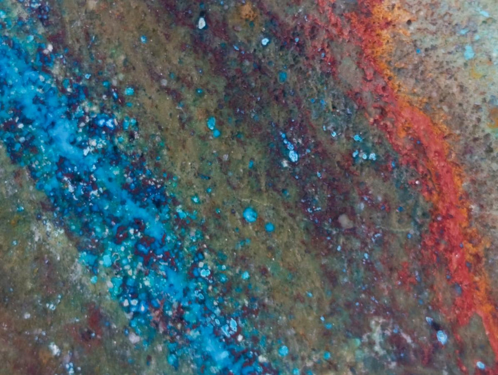 Polished One Side Shattuckite Slices x 12 From Kaokoveld, Namibia - Toprock Gemstones and Minerals 