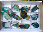 Polished One Side Shattuckite Slices x 12 From Kaokoveld, Namibia - Toprock Gemstones and Minerals 