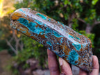 Polished One Side Shattuckite Slices x 12 From Kaokoveld, Namibia - Toprock Gemstones and Minerals 