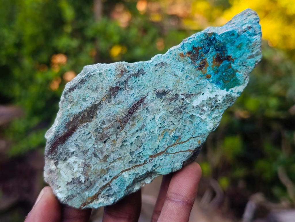 Polished One Side Shattuckite Slices x 12 From Kaokoveld, Namibia - Toprock Gemstones and Minerals 