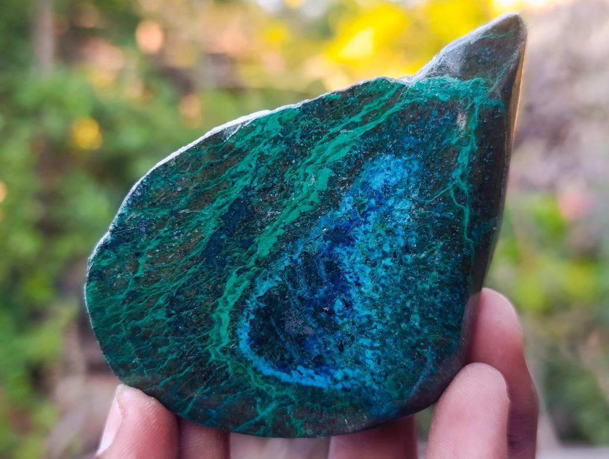 Polished One Side Shattuckite Slices x 12 From Kaokoveld, Namibia - Toprock Gemstones and Minerals 