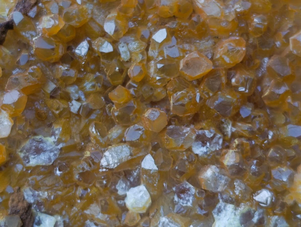 Natural Golden Limonite Quartz Clusters x 12 From Solwezi, Zambia - Toprock Gemstones and Minerals 
