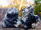Natural Schorl Black Tourmaline Crystal Specimens x 6 From Erongo, Namibia - Toprock Gemstones and Minerals 