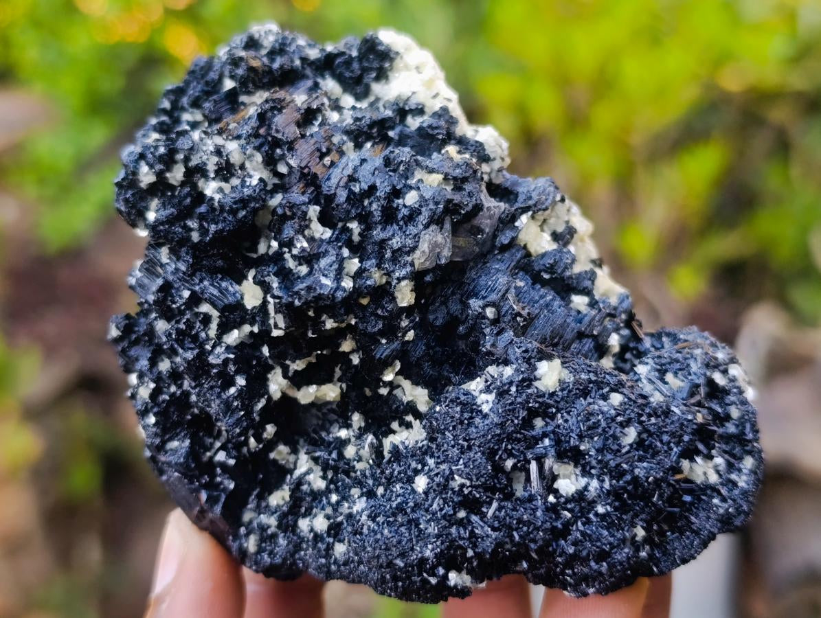 Natural Schorl Black Tourmaline Crystal Specimens x 6 From Erongo, Namibia - Toprock Gemstones and Minerals 