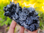 Natural Schorl Black Tourmaline Crystal Specimens x 6 From Erongo, Namibia - Toprock Gemstones and Minerals 