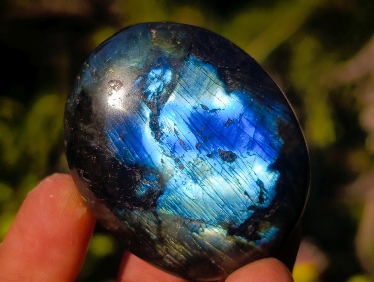 Polished Labradorite Palm Stones x 20 From Madagascar - Toprock Gemstones and Minerals 