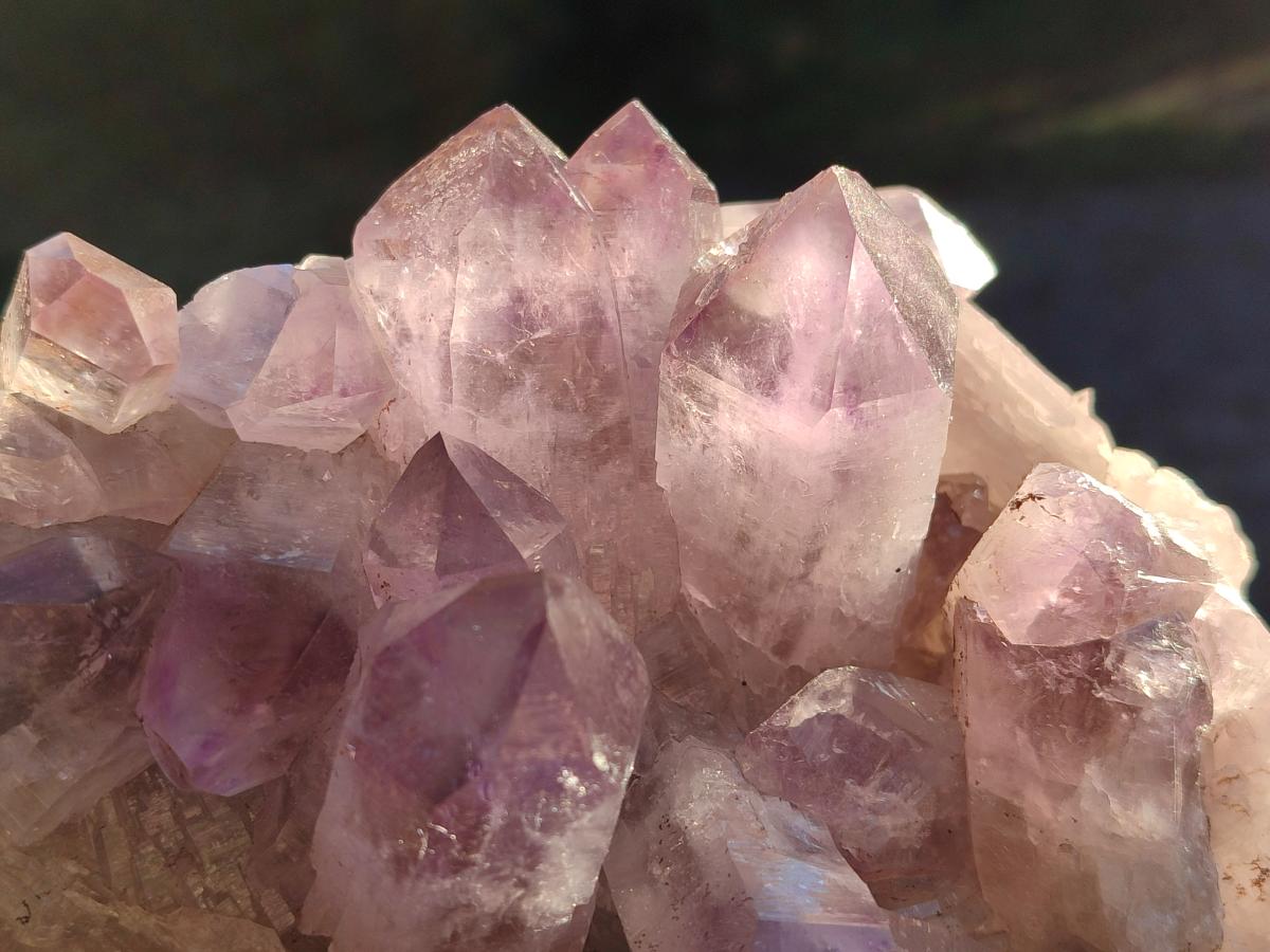 Natural Jacaranda Amethyst Clusters x 2 From Mumbwa, Zambia - Toprock Gemstones and Minerals 