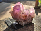 Natural Jacaranda Amethyst Clusters x 2 From Mumbwa, Zambia - Toprock Gemstones and Minerals 