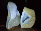 Polished Blue Lace Agate Standing Display Pieces x 2 From Nsanje, Malawi - Toprock Gemstones and Minerals 