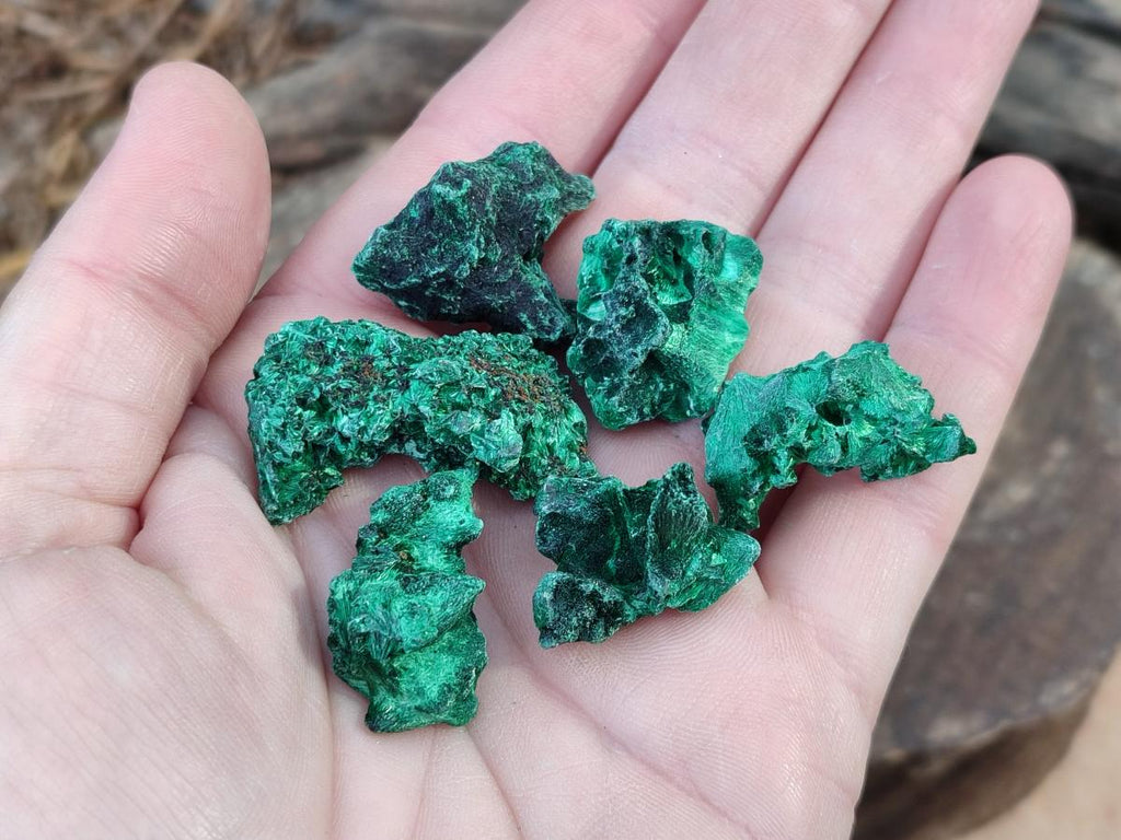 Natural Mini Silky Malachite Specimens x 280 From Kasompe, Congo - Toprock Gemstones and Minerals 