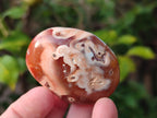 Polished Carnelian Agate Gemstone Palm Stones x 24 From Madagascar - Toprock Gemstones and Minerals 
