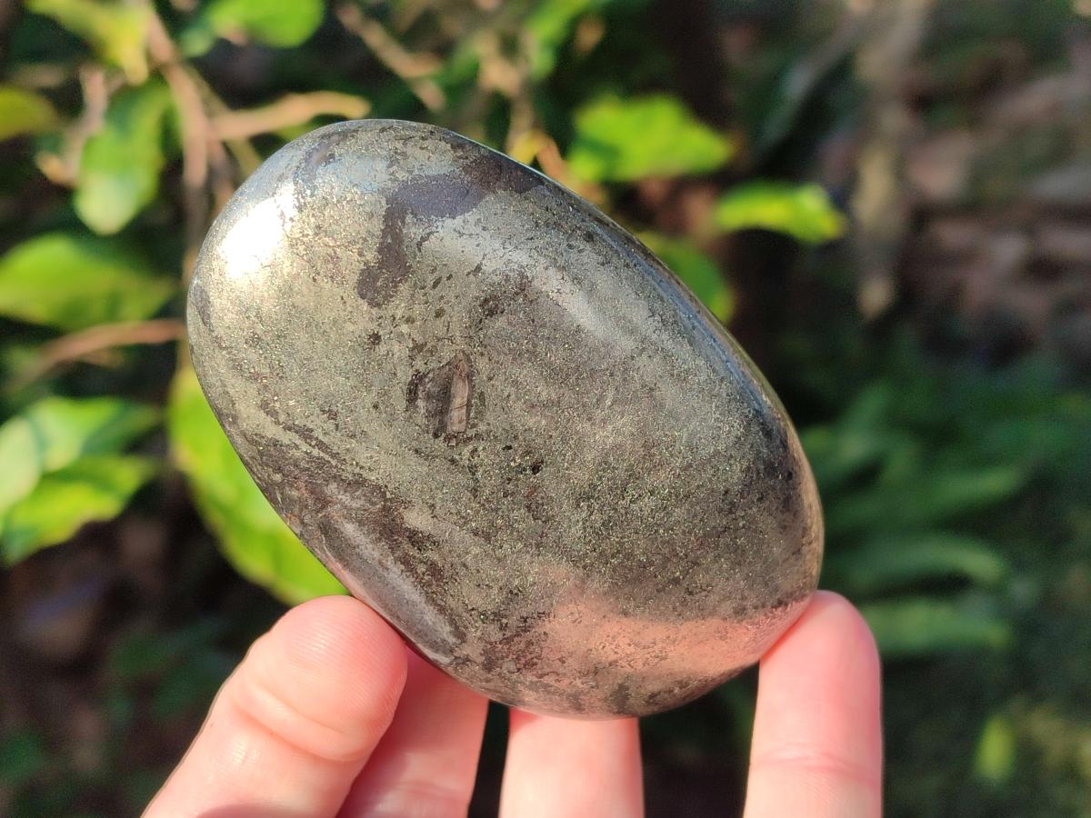 Polished Basalt Pharaoh Stone Galets x 12 From Iron Duke Mine, Zimbabwe - Toprock Gemstones and Minerals 
