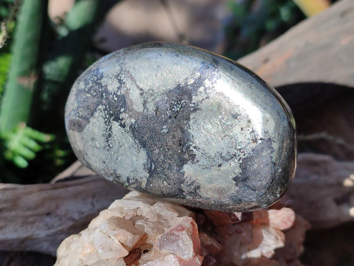 Polished Basalt Pharaoh Stone Galets x 12 From Iron Duke Mine, Zimbabwe - Toprock Gemstones and Minerals 