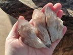 Natural Cascading White Phantom Smokey Luena Quartz Crystals and Clusters x 12 From Luena, Congo