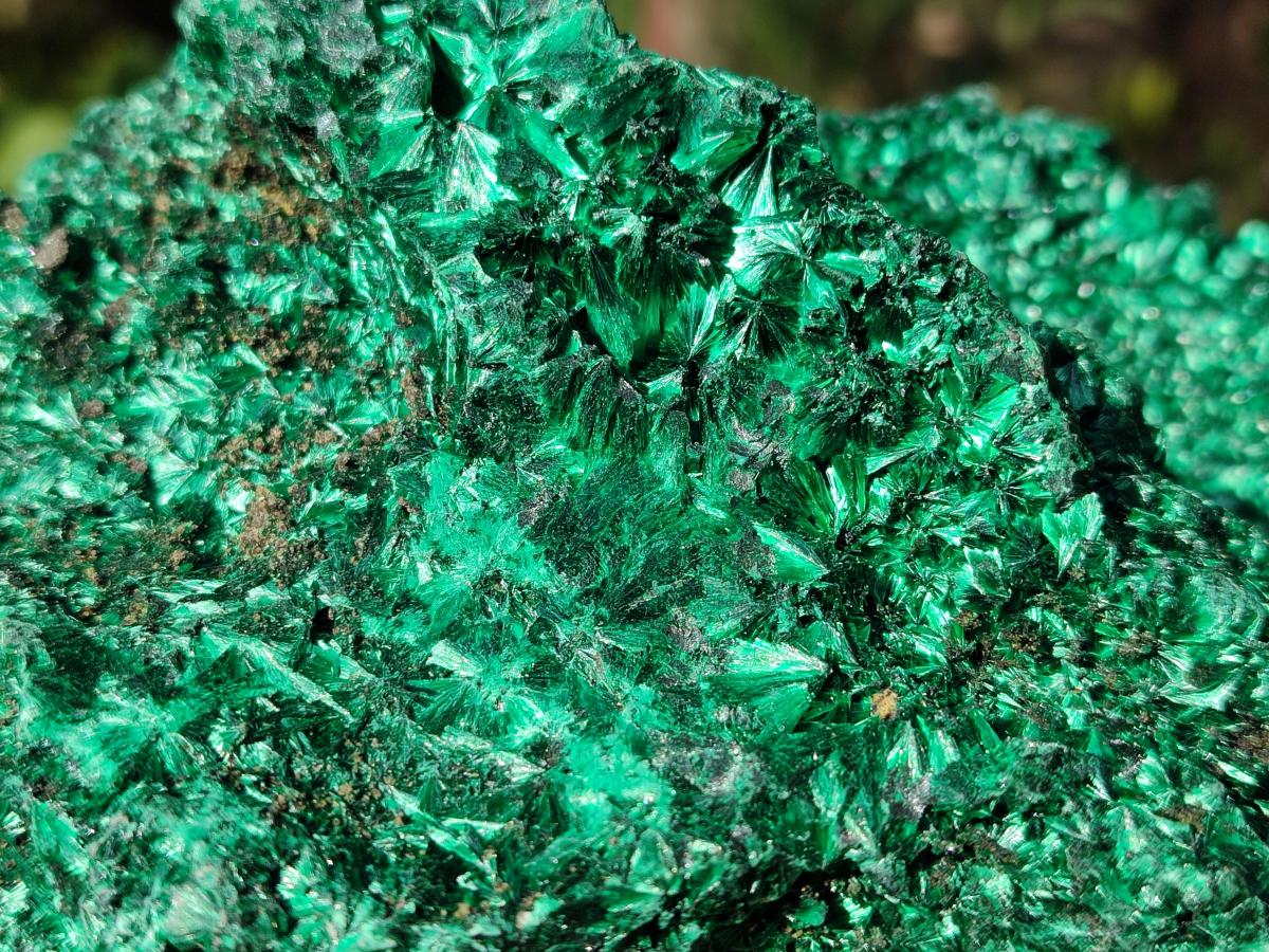 Natural Cabinet Silky Malachite Specimen x 1 From Kasompe, Congo - Toprock Gemstones and Minerals 