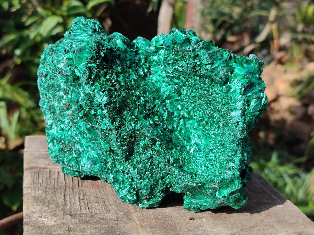 Natural Cabinet Silky Malachite Specimen x 1 From Kasompe, Congo - Toprock Gemstones and Minerals 