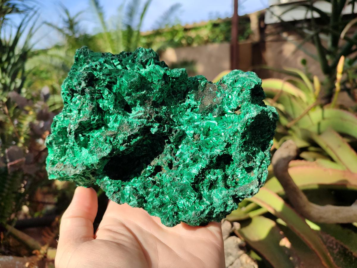 Natural Cabinet Silky Malachite Specimen x 1 From Kasompe, Congo - Toprock Gemstones and Minerals 