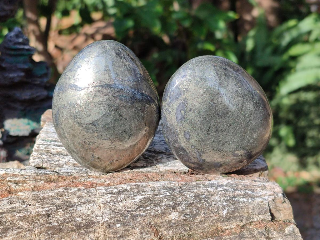 Polished XL Basalt Pharaoh Stone Free Forms x 3 From Iron Duke Mine, Zimbabwe