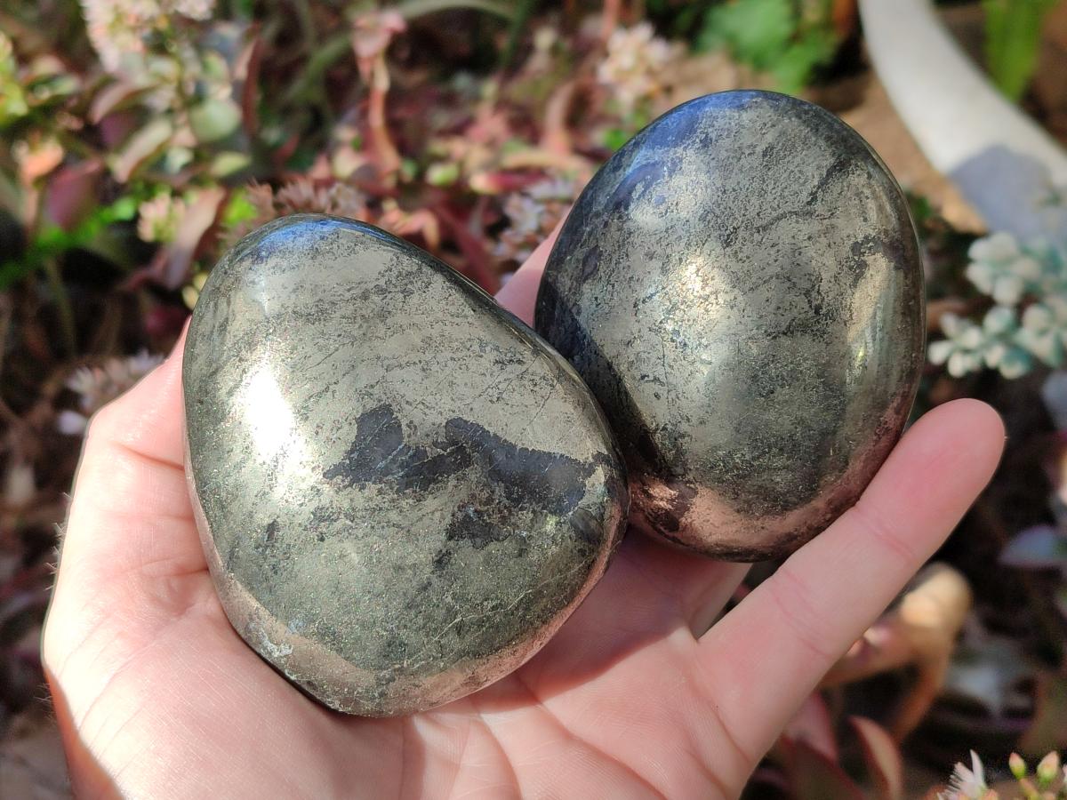 Polished XL Basalt Pharaoh Stone Free Forms x 3 From Iron Duke Mine, Zimbabwe