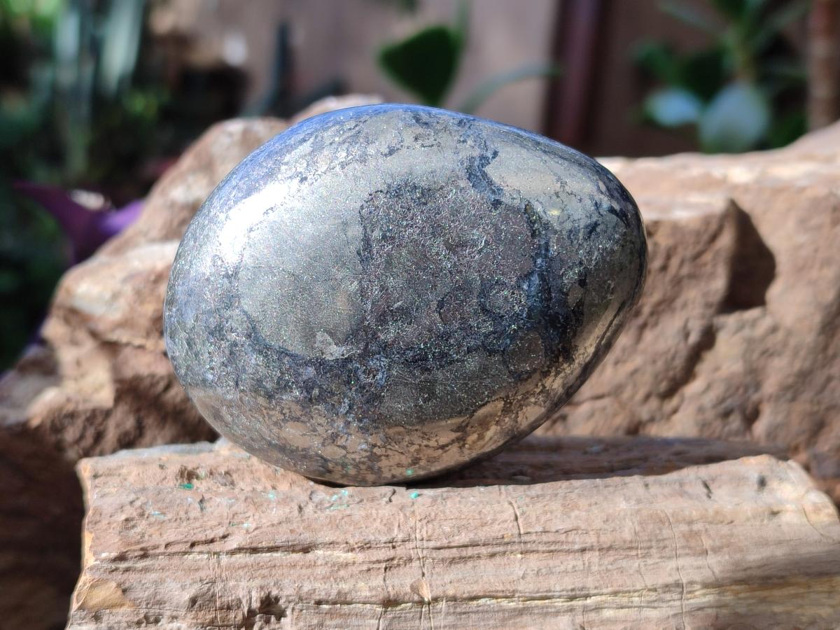 Polished XL Basalt Pharaoh Stone Free Forms x 3 From Iron Duke Mine, Zimbabwe