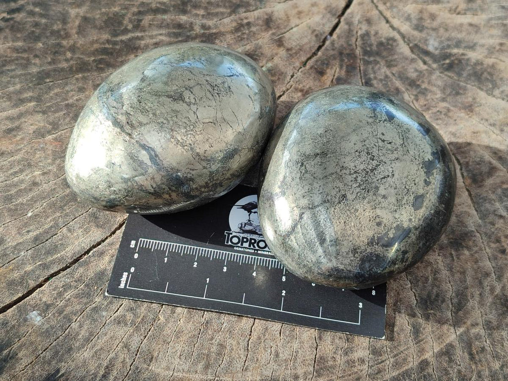 Polished XL Basalt Pharaoh Stone Free Forms x 3 From Iron Duke Mine, Zimbabwe