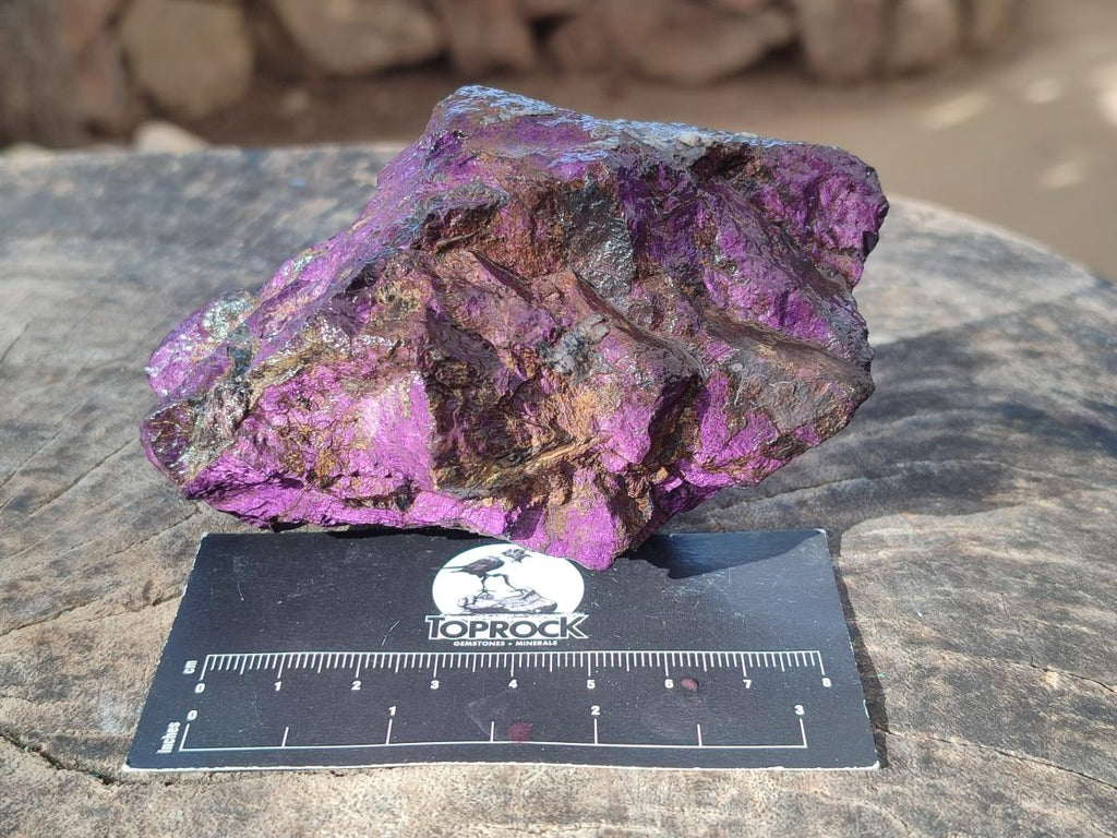 Natural Metallic Cobbed Purpurite Specimens x 6 From Erongo, Namibia