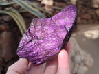 Natural Metallic Cobbed Purpurite Specimens x 6 From Erongo, Namibia