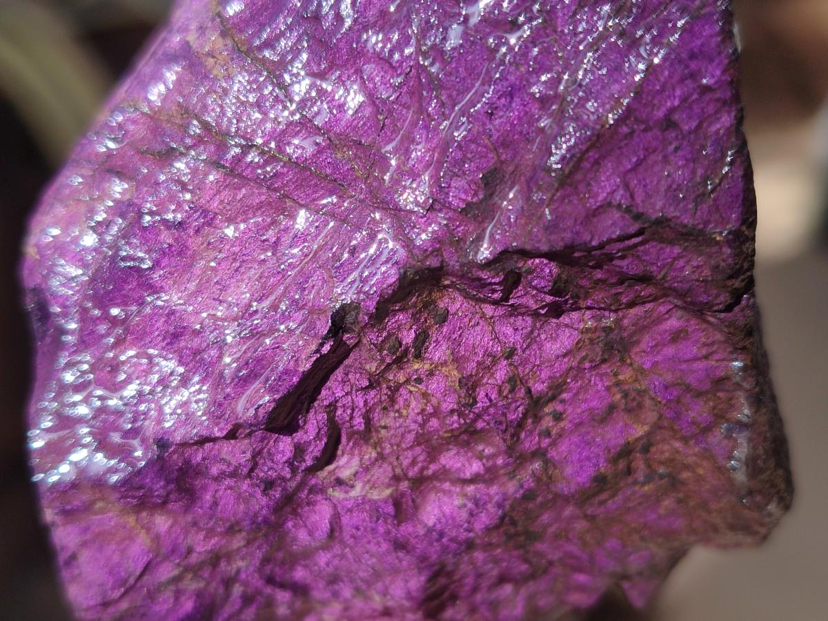 Natural Metallic Cobbed Purpurite Specimens x 6 From Erongo, Namibia