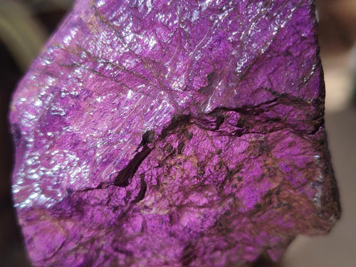 Natural Metallic Cobbed Purpurite Specimens x 6 From Erongo, Namibia