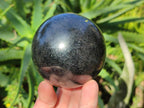 Polished Black Basalt Spheres x 3 From Madagascar - Toprock Gemstones and Minerals 