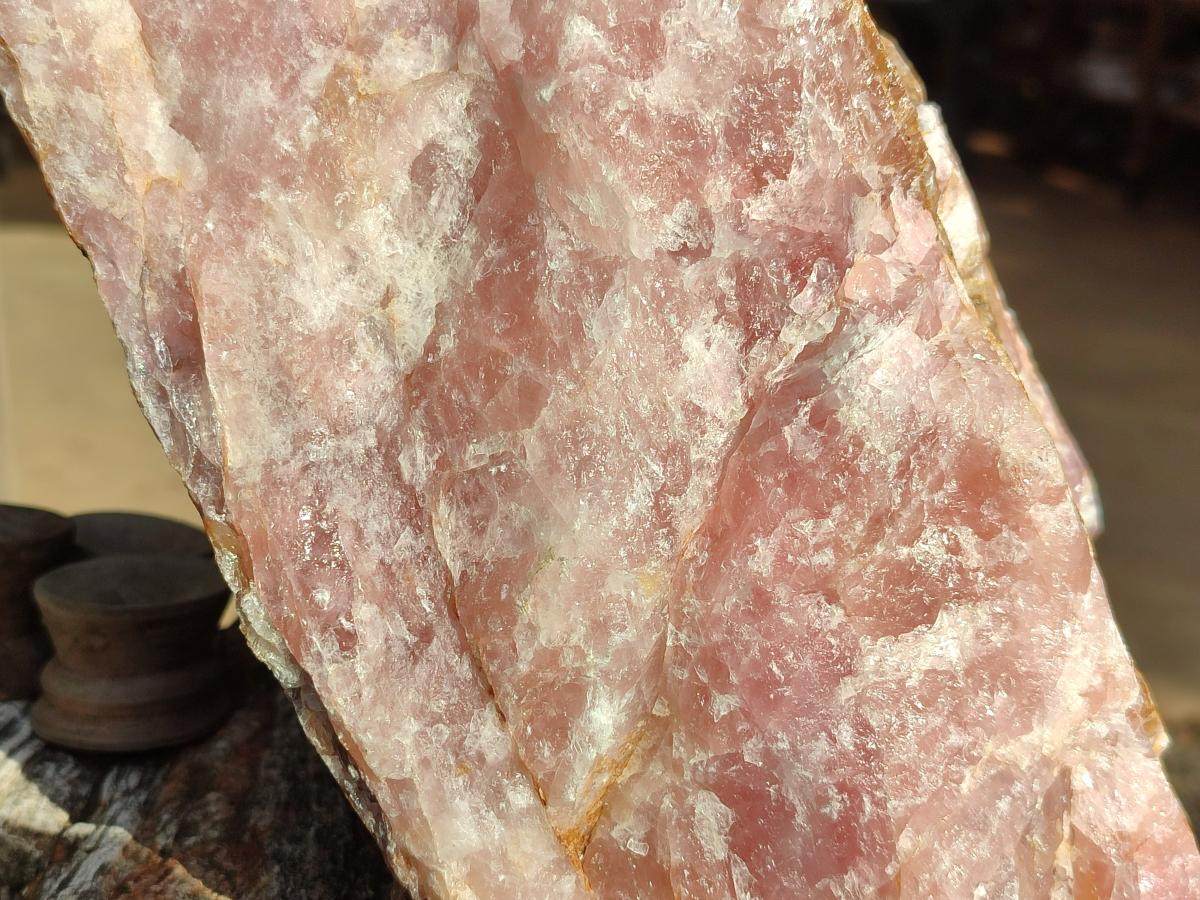 Natural XL Cobbed Rose Quartz Specimen x 1 From Northern Cape, South Africa - Toprock Gemstones and Minerals 