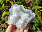 Natural Etched Blue Chalcedony Specimens x 3 From Nsanje, Malawi - Toprock Gemstones and Minerals 