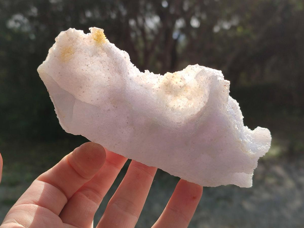 Natural Etched Blue Chalcedony Specimens x 3 From Nsanje, Malawi - Toprock Gemstones and Minerals 