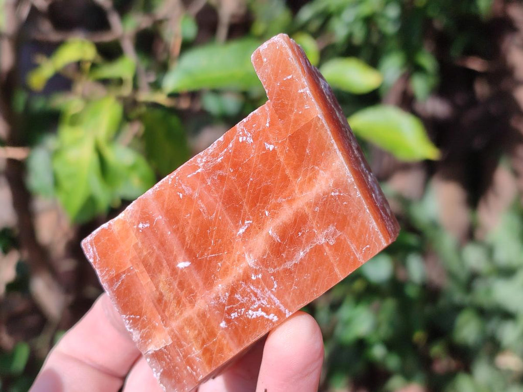 Natural Rhombohedral Sunset Orange Calcite Specimens x 6 From Spitzkop, Namibia - Toprock Gemstones and Minerals 
