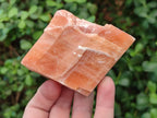 Natural Rhombohedral Sunset Orange Calcite Specimens x 6 From Spitzkop, Namibia - Toprock Gemstones and Minerals 