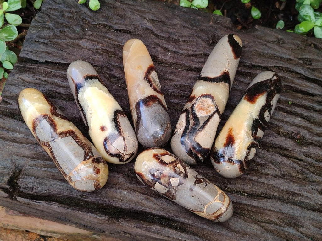 Polished Septerye Massage Wands x 6 From Mahajanga, Madagascar - Toprock Gemstones and Minerals 