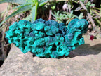 Natural Silky Malachite Specimens x 6 From Kasompe, Congo - Toprock Gemstones and Minerals 