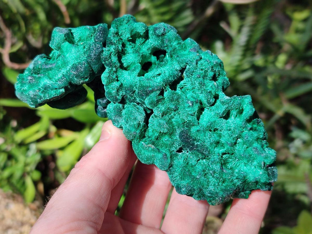 Natural Silky Malachite Specimens x 6 From Kasompe, Congo - Toprock Gemstones and Minerals 