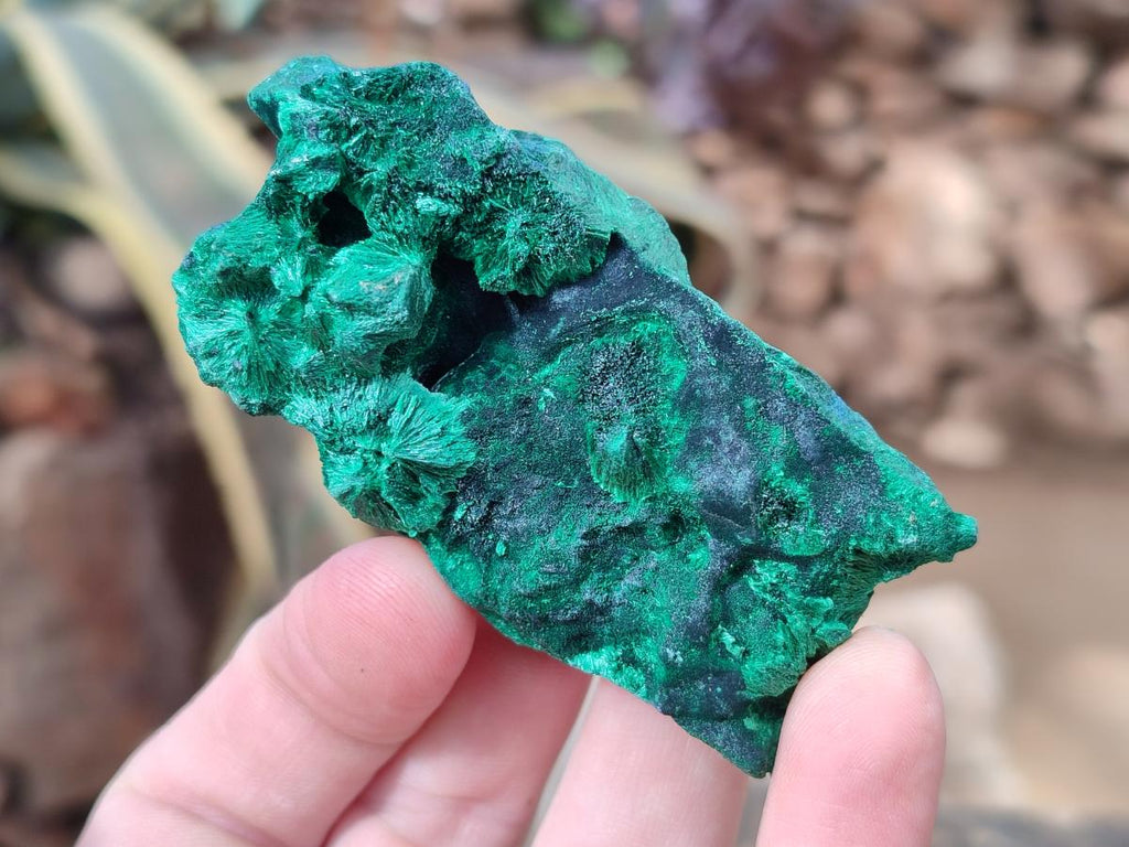 Natural Silky Malachite Specimens x 6 From Kasompe, Congo - Toprock Gemstones and Minerals 
