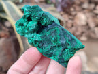 Natural Silky Malachite Specimens x 6 From Kasompe, Congo - Toprock Gemstones and Minerals 