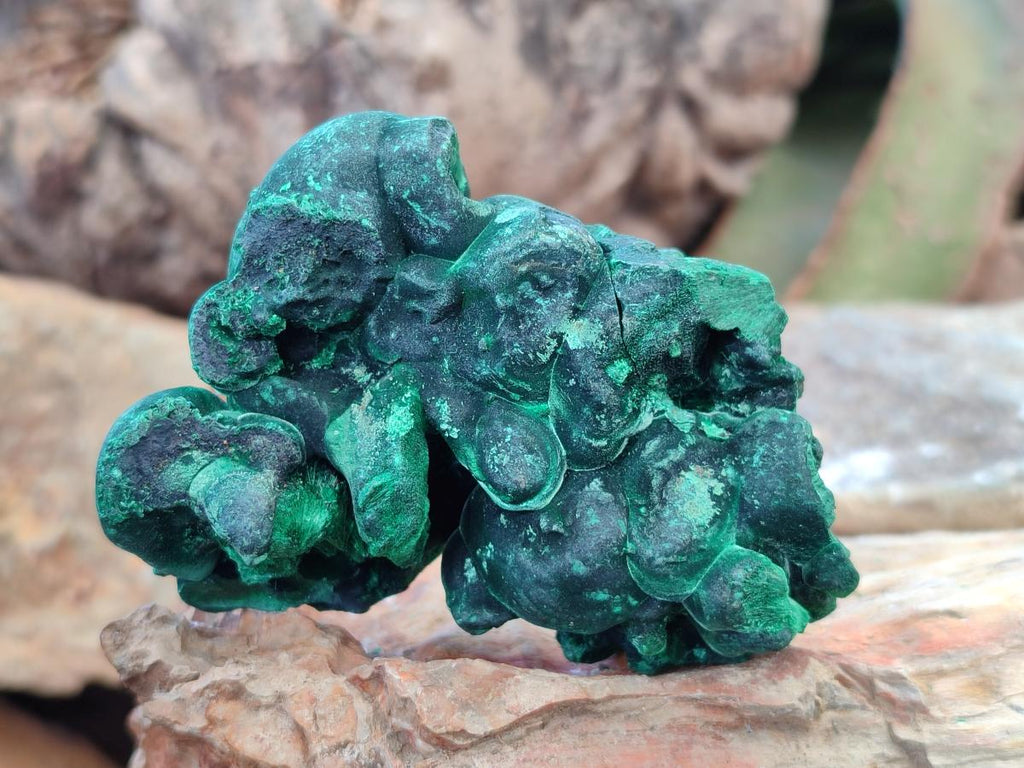 Natural Silky Malachite Specimens x 6 From Kasompe, Congo - Toprock Gemstones and Minerals 