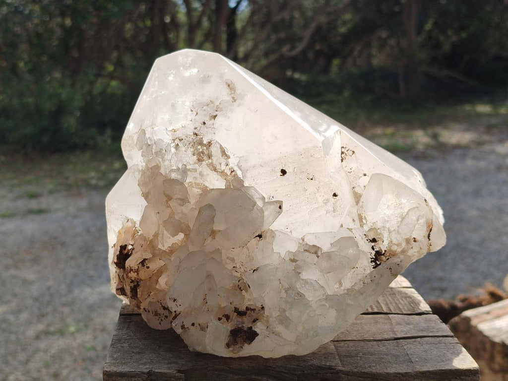 Natural XL Cascading Castle Quartz Crystal x From Madagascar - Toprock Gemstones and Minerals 