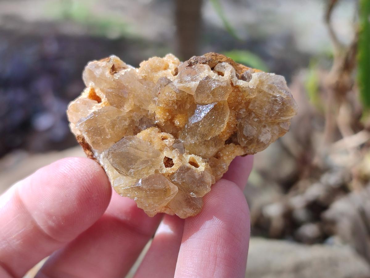 Natural Golden Limonite Quartz Clusters x 35 From Solwezi, Zambia - Toprock Gemstones and Minerals 