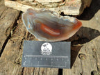 Polished One Side Red Shashe River Agate Nodules x 6 From Shashe River, Zimbabwe - Toprock Gemstones and Minerals 
