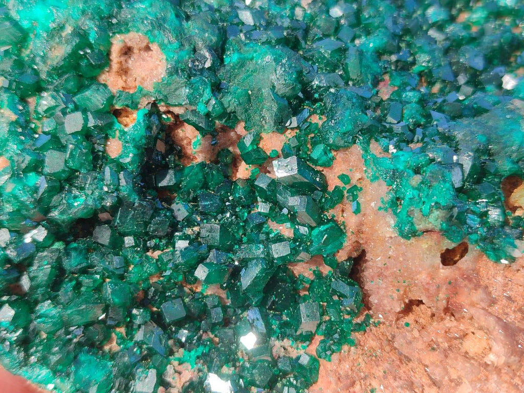 Natural large Dioptase on Dolomite Specimen x 1 From Likasi, Congo - Toprock Gemstones and Minerals 