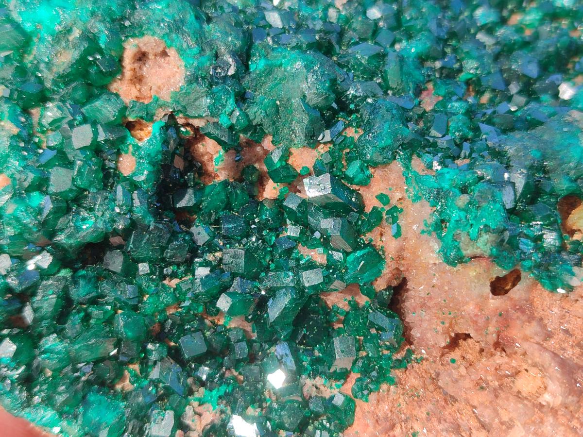 Natural large Dioptase on Dolomite Specimen x 1 From Likasi, Congo - Toprock Gemstones and Minerals 