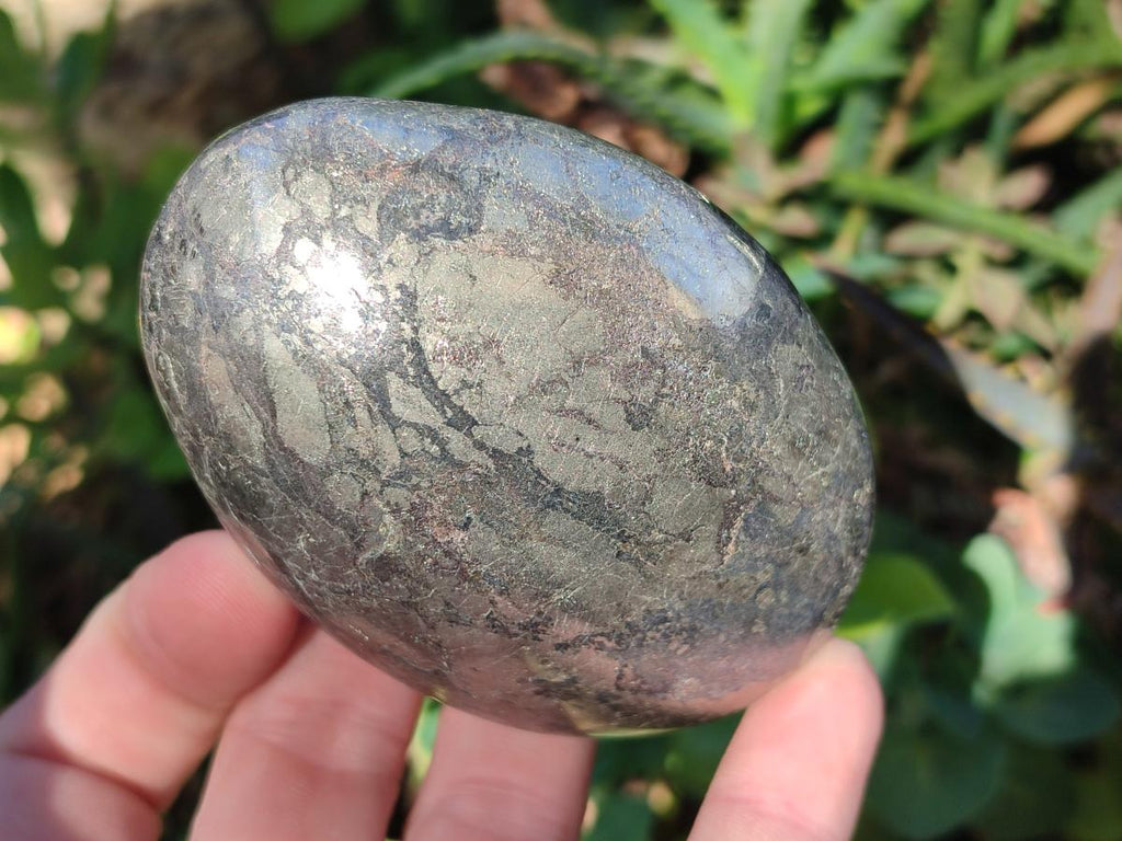 Polished Large Basalt Pharaoh Stone Palm Stones x 3 From Iron Duke Mine, Zimbabwe - Toprock Gemstones and Minerals 
