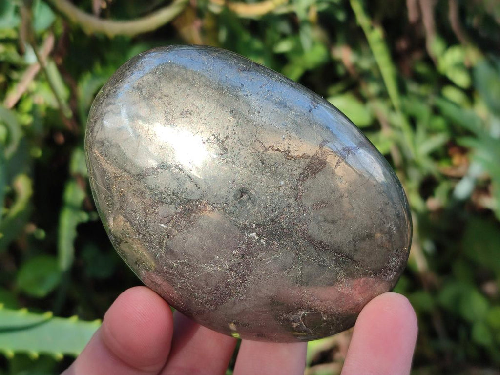 Polished Large Basalt Pharaoh Stone Palm Stones x 3 From Iron Duke Mine, Zimbabwe - Toprock Gemstones and Minerals 